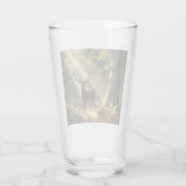Hirsche im Morgenwald Glas (Rückseite)