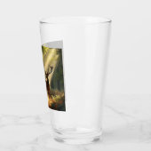Hirsche im Morgenwald Glas (Links)