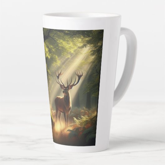 Hirsche im Morgenwald Milchtasse (Rechte Ecke)