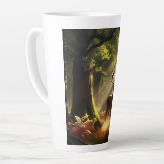Hirsche im Morgenwald Milchtasse (Linke Ecke)