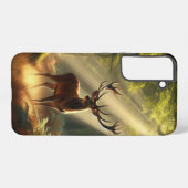 Hirsche im Morgenwald Samsung Galaxy Hülle (Rückseite (Horizontal))