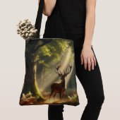 Hirsche im Morgenwald Tasche (Von Nahem)