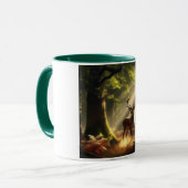 Hirsche im Morgenwald Tasse (Vorderseite Links)