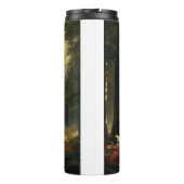 Hirsche im Morgenwald Thermosbecher (Rückseite)