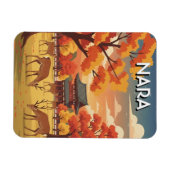 Hirsche im Nara-Park Japan Reise Magnet (Horizontal)