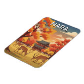 Hirsche im Nara-Park Japan Reise Magnet (Linke Seite)