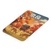 Hirsche im Nara-Park Japan Reise Magnet (Linke Seite)