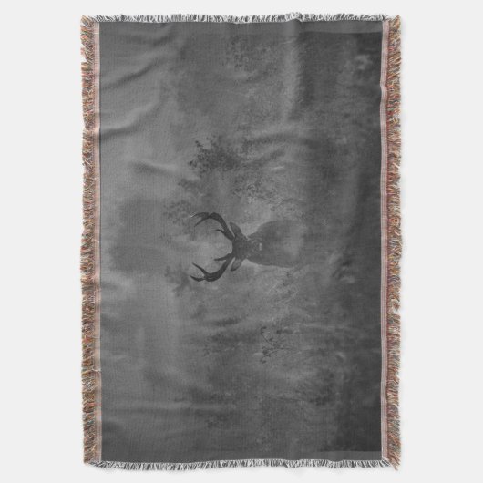 Hirsche im Nebel Decke (Vorderseite Vertikal)