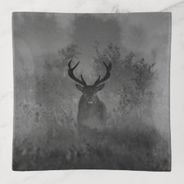 Hirsche im Nebel Dekoschale