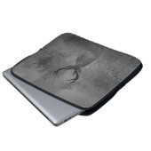 Hirsche im Nebel Laptopschutzhülle (Vorne Knopf)