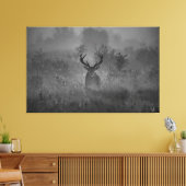 Hirsche im Nebel Leinwanddruck (Insitu (Wohnzimmer))