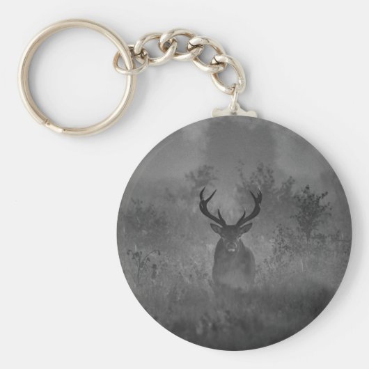Hirsche im Nebel Schlüsselanhänger (Vorne)