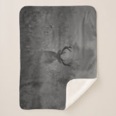 Hirsche im Nebel Sherpadecke (Vorderseite)