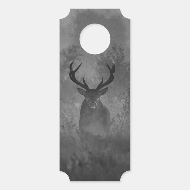 Hirsche im Nebel Türanhänger (Vorderseite)