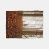 Hirsche im Nebelnebel Fleecedecke (Vorderseite (Horizontal))