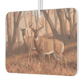 Hirsche im Retrostil des Waldes Autolufterfrischer (Links)