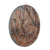 Hirsche im Retrostil des Waldes Dartscheibe (Vorderseite Links)