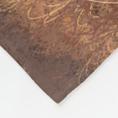 Hirsche im Retrostil des Waldes Fleecedecke (Ecke)