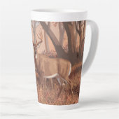 Hirsche im Retrostil des Waldes Milchtasse (Rechte Ecke)