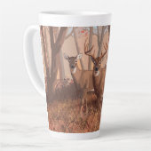 Hirsche im Retrostil des Waldes Milchtasse (Linke Ecke)