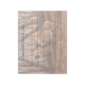 Hirsche im Retrostil des Waldes Notizblock (Rotiert)