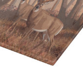 Hirsche im Retrostil des Waldes Schneidebrett (Ecke)