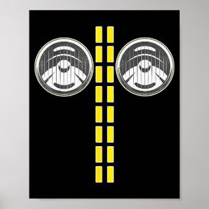 Hirsche im Scheinwerferlicht passende Paare Hallow Poster