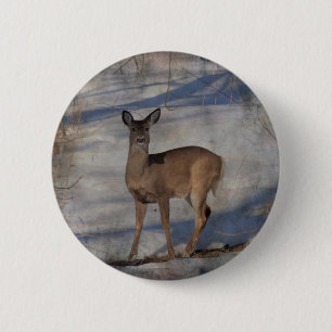Hirsche im Schnee Button