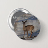 Hirsche im Schnee Button (Vorne & Hinten)
