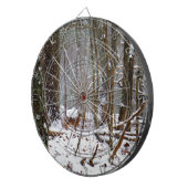 Hirsche im Schnee fallen Dartscheibe (Vorderseite rechts)