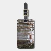 Hirsche im Schnee fallen Gepäckanhänger (Vorderseite vertikal)