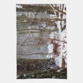 Hirsche im Schnee fallen Küchentuch (Vertikal)