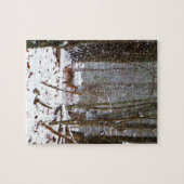 Hirsche im Schnee fallen Puzzle (Horizontal)