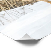 Hirsche im Schnee Fotodruck (Ecke)