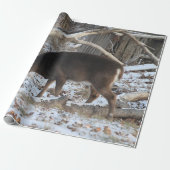 Hirsche im Schnee Geschenkpapier (Ungerollt)
