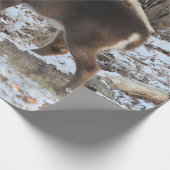 Hirsche im Schnee Geschenkpapier (Ecke)