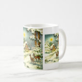 Hirsche im Schnee Kaffeetasse (VorderseiteRechts)