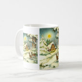 Hirsche im Schnee Kaffeetasse (Vorderseite Links)