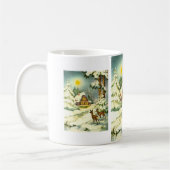 Hirsche im Schnee Kaffeetasse (Links)