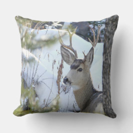 Hirsche im Schnee Kissen