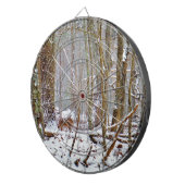 Hirsche im Schnee, lecken Bein Dartscheibe (Vorderseite rechts)