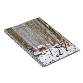 Hirsche im Schnee, lecken Bein Notizblock (Rechte Seite)