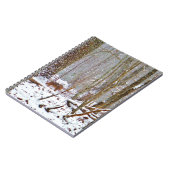 Hirsche im Schnee, lecken Bein Notizblock (Linke Seite)