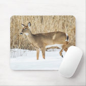 Hirsche im Schnee Mousepad (Mit Mouse)
