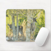 Hirsche im Schnee Mousepad (Mit Mouse)