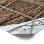 Hirsche im Schnee Poster (Ecke)