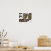 Hirsche im Schnee Poster (Küche)