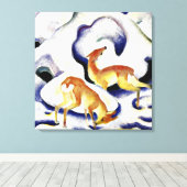 Hirsche im Schnee von Franz Marc Leinwanddruck (Insitu (Holzboden))