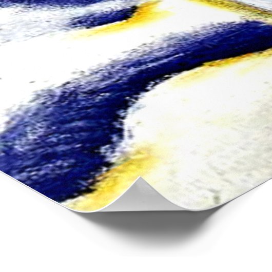 Hirsche im Schnee von Franz Marc Poster (Ecke)