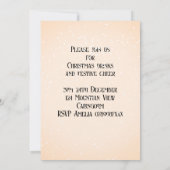 Hirsche im Schnee Weihnachtscocktail Party Einladung (Rückseite)